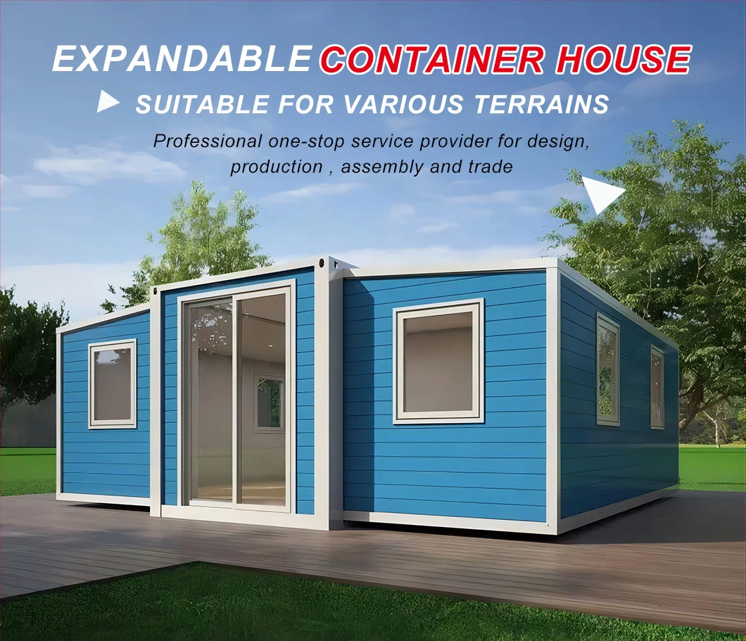 Prefab Foldable Houses 5 Bedrooms Luxury Prefabricated Folding Expandable Container Mobile Homes for Sale